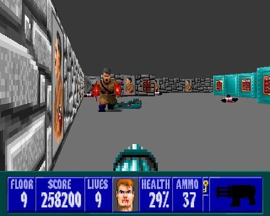 Wolfenstein 3D – Agent Blazkowicz kosí nácky