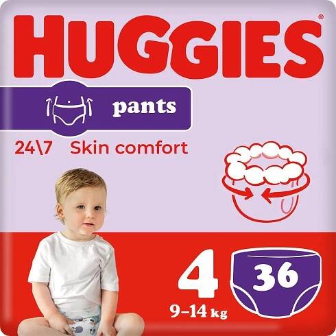 Huggies Pants Jumbo 4 9-14 kg 36 ks