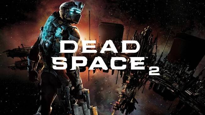 Dead Space 2 primary pack art featuring the main space station Sprawl, Issac Clarke and the Dead Space 2 logo.