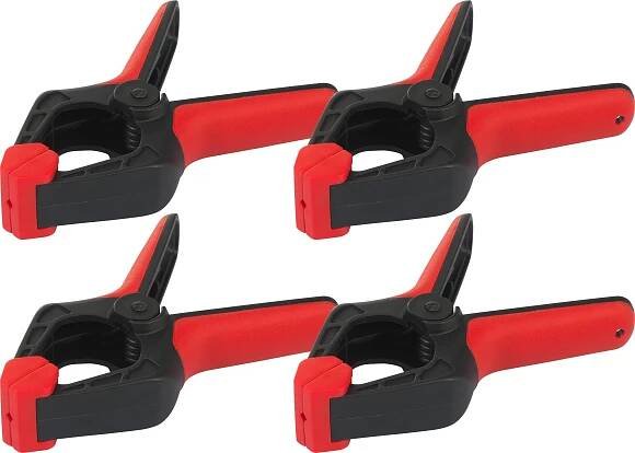 Pružinová svorka 45 mm 6 kg, 4 ks TOOLCRAFT 2226761 Rozpětí (max.):45 mm Vnější délka: 115 mm Délka vyložení:50 mm
