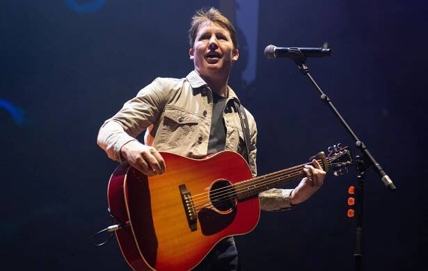James Blunt performs at Royal Albert Hall on April 09, 2024 in London, England.