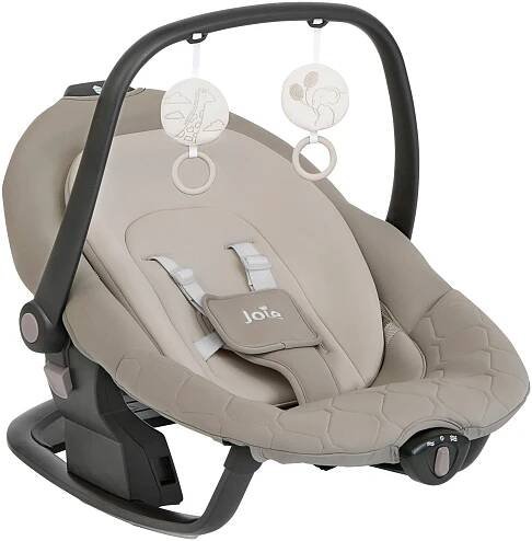 SCHAUKELWIPPE Serina 2in1  - Hellbraun/Weiß, Basics, Textil/Metall (69/83/85cm) - Joie