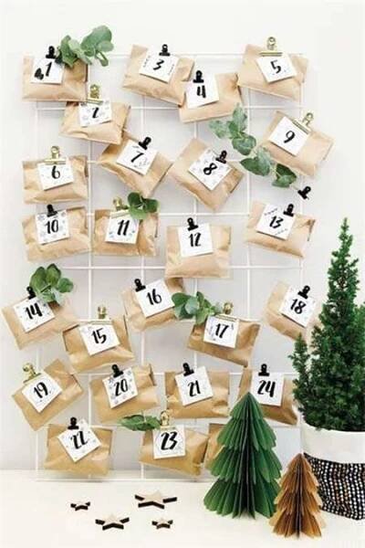 Adventní kalendář Pinterest
