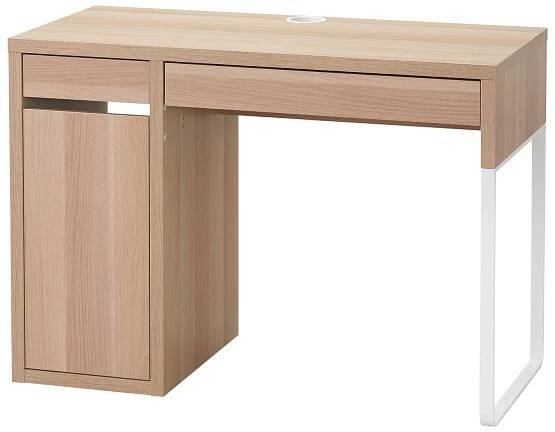 IKEA MICKE Psací stůl dub mořený na bílo 105x50 cm