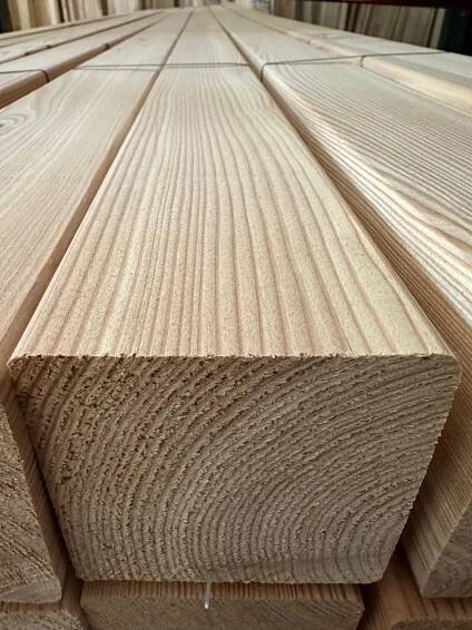 dřevěný trám modřín lamela dřevo modřín evropský 90x90 mm za 270.00CZK - Allegro