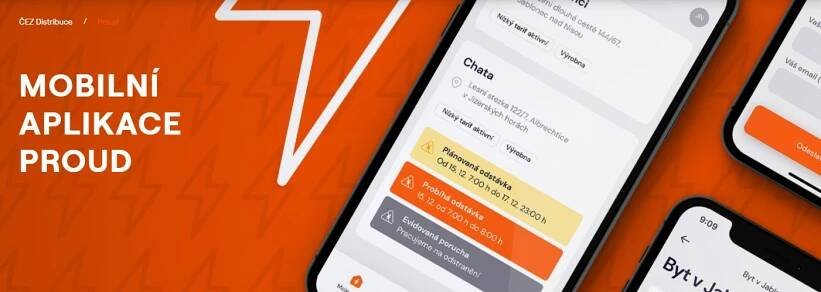 ČEZ Distribuce spouští mobilní aplikaci PROUD