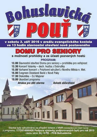 Bouslavická pouť, otevření nového Domu pro seniory