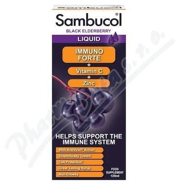SAMBUCOL Immuno Forte Sirup + vit.C + zinek 120ml