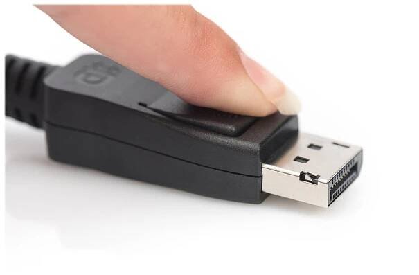 DIGITUS Připojovací kabel DisplayPort, DP M / M, 1,0 m, Ultra HD 8K, verze 1.3 / 1.4, bl