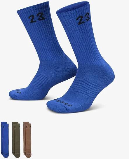Buy Jordan Essentials Crew Socks (3 Pairs) - Multi-Colour