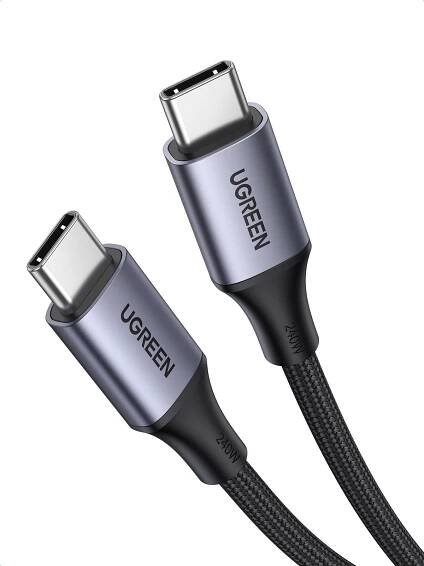 Ugreen USB-C to USB-C Cable 240W Aluminum Case with Braid 2m (Space Gray)