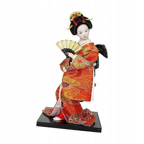 12palcová velká japonská panenka gejša volně stojící tradiční etnický styl A
