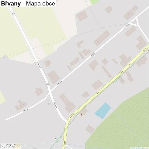 Břvany - mapy | Kurzy.cz