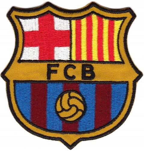 Nažehlovačka FC BARCELONA termolepicí výšivka 8x8,8 cm