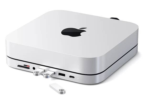 Type-C Aluminum Stand & Hub for Mac Mini Hubs Satechi Silver 