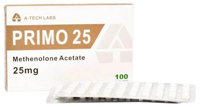 PRIMO 25 (Primobolan Acetate) - A-Tech Labs - 25mg - Krabička se 100 záložkami