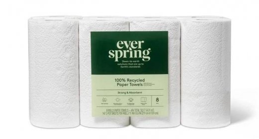 100% Recycled Paper Towels - Everspring™, 1 of 7