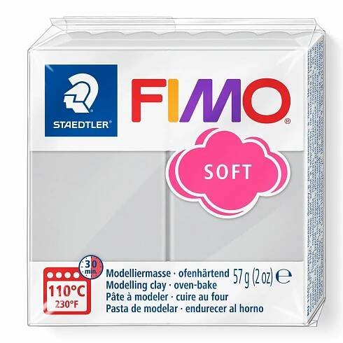 Termotvrdnoucí hmota STAEDTLER FIMO SOFT 57 g růžová pastelová, č. 205