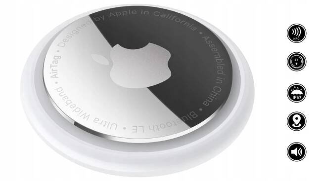 LOKÁTOR APPLE AIRTAG BLUETOOTH IP67 VoiceOver MX542ZY/A 1 KUS EAN (GTIN) 0190199320246