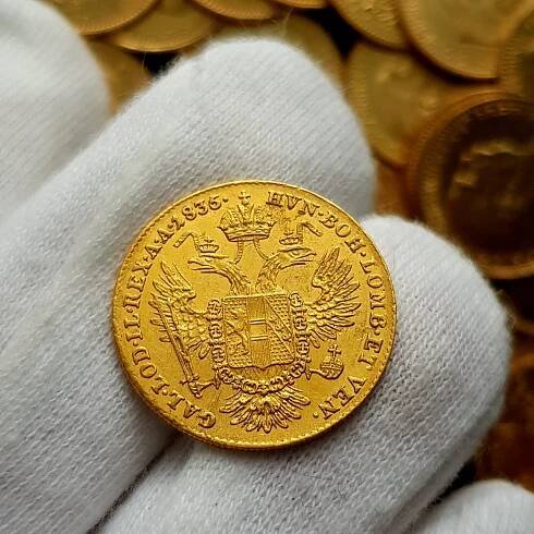 Dukát 1835 E,  František II. (I.) - Image 2
