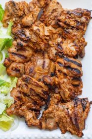 Grilled Chicken Thighs recipe! The key to the best grilled chicken recipe is to marinate the meat for a few days before grilling chicken thighs. This makes tender and juicy chicken effortless.