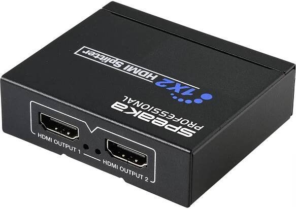 SpeaKa Professional SP-HDS-110 1 + 2 porty HDMI rozbočovač 3840 x 2160 Pixel černá