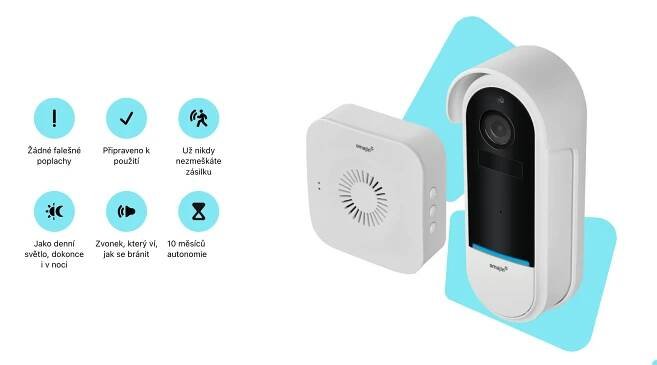 Omajin by Netatmo Wireless Video Doorbell bezdrátový zvonek s kamerou + 64GB microSD karta - Smarty.cz