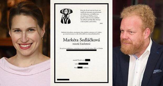 Srdceryvný pohřeb zesnulé ženy ekonoma Sedláčka Markéty (†43): Poslední pohlazení po vlasech a „dočasné“...