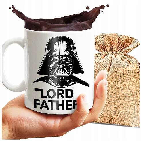 HRNEK S POTISKEM LORD FATHER SUPER DÁREK DEN TÁTY STAR WARS 330 ML