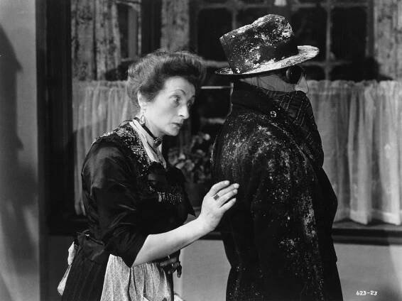Neviditelný muž - Z filmu - Una O'Connor, Claude Rains