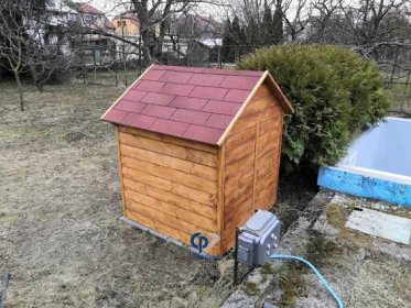 Zahradní domeček pro filtraci se sedlovou střechou - Crystalpool e-shop
