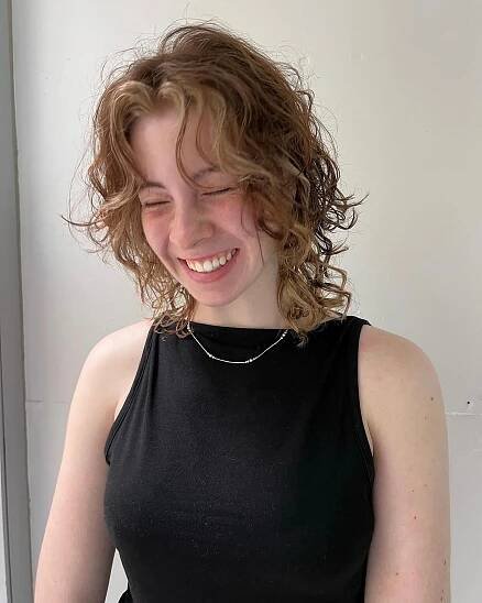 Wolf Cut Mullet Curly Hair