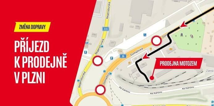 Změna dopravy v Plzni: Jak se teď dostanete k naší prodejně MotoZem