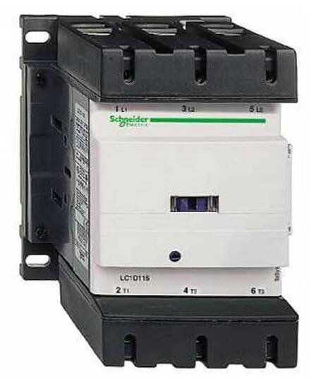 LC1D115P7 Výkonový stykač 115A 400V 3P+1Z+1V 230V AC cívka, Schneider