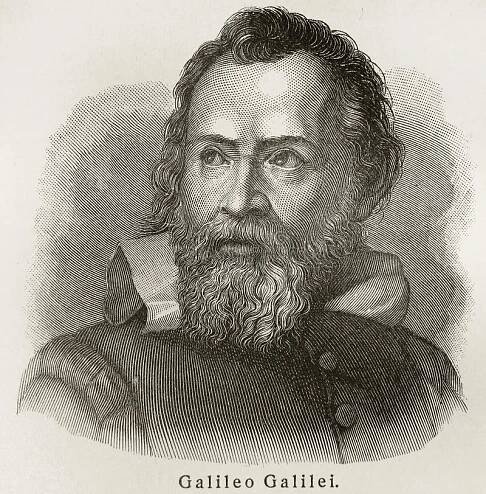 Galileo Galilei editorial photo. Image of drawing, vintage - 20293231