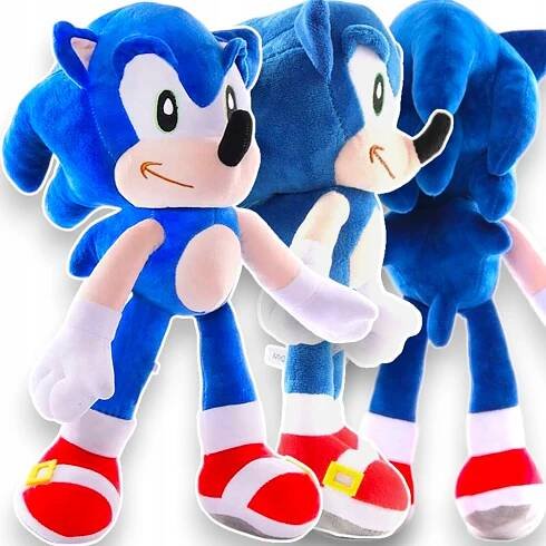 SONIC VELKÝ PLYŠÁK JEŽEK 30 CM MĚKKÝ PLYŠOVÝ MAZLÍČEK PŘÍTULNÍČEK Z POHÁDKY