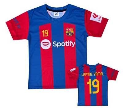 Numberoplus Premium Dětské fotbalové dresové tričko FC Barcelona - Lamine Yamal 19 Velikost: 9-let.(vel.128)