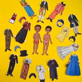 15 costumes for paper dolls
