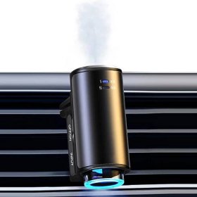 Auto Electric Air Diffuser Aroma Car Air Vent Humidifier Mist Wood Grain Oil Car Air Freshener Perf