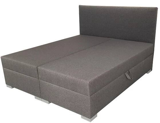 Boxspring postel šedá 200x180