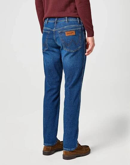 Pánské džíny WRANGLER Texas Slim klasicky modré-seprané | EXE JEANS | Specialisté na džíny Mustang, Cross, Mavi a další