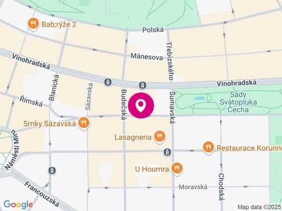 Mapa pobočky