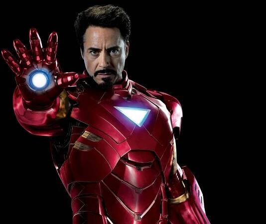 The light stuff: Robert Downey Jr in 'Iron Man 3'
