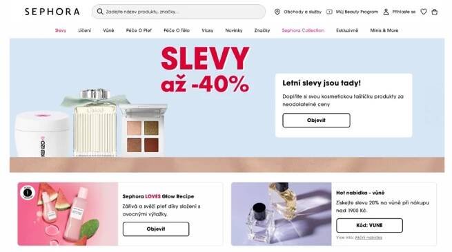 Sephora recenze eshopu