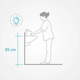 Jak vysoko umístit umyvadlo v koupelně? | Sanitino.cz
