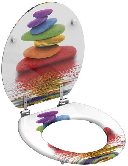 A-Interiéry WC sedátko SoftClose COLOR STONES 80120