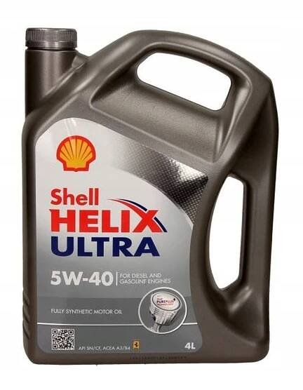 OLEJ SHELL 5W40 4L HELIX ULTRA ACEA A3/B3, A3/B4 API SN ACEA A3/B3, A