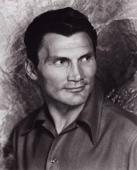 Jack Palance Celebrity Black&White Portrait Wallpaper
