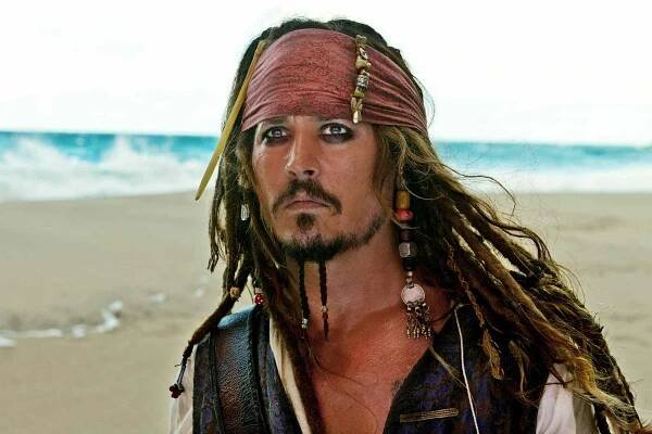 Johnny Depp in Pirates of the Caribbean: On Stranger Tides