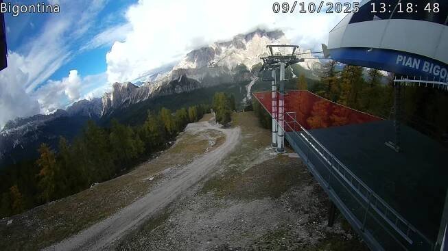 Webcam Faloria vista monte cristallo cortina d ampezzo